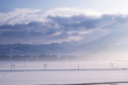 2018.01.21　上越新幹線　とき　303号　トンネルを抜けると