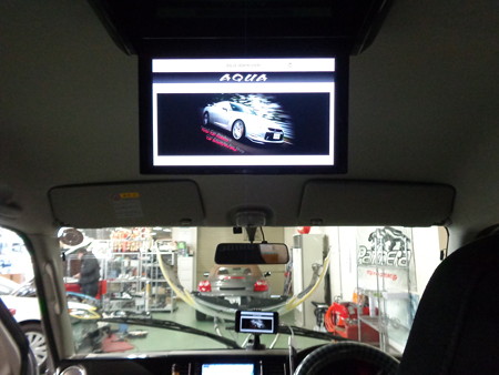 エブリィ　スマートフォン連動　フリップダウンモニター