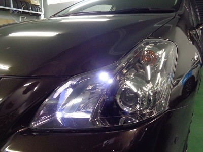 中古車ブレイド納車　スモールＬＥＤ交換