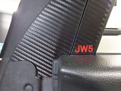 S６６０　インナーミラーパネル４点　カーボンシート JW5ロゴ