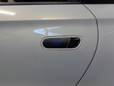 Ｓ６６０専用カーボンシート　ドアノブ左右２点セット