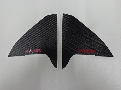 ハリアー６０系　カーボンシート　インナーミラーパネル２点セット