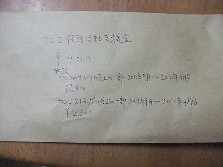 mananinoさんから支援金頂きました!