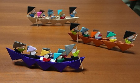 折り紙で作った 川下りの舟 歩人のたわごと 楽天ブログ