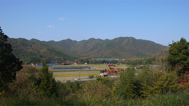 津和野の国道9号、マルホりんご園付近駐車場(2)