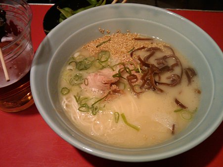 2010年2月19日深夜 ラーメン 博多中洲屋台