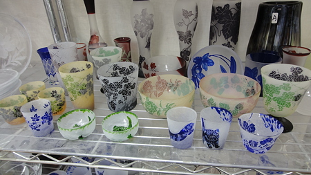 先生の作品 来週16日、17日のガラス市で展示即売