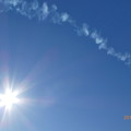 Photos: 13:45:20smoke & sunshine～Blue Impulse, Blue sky～太陽を廻り～秋晴れのしたで