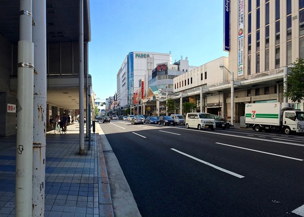 中央通り ヤマダ電機LABI広島の前から 広島市中区胡町 八丁堀交差点 2016年8月23日