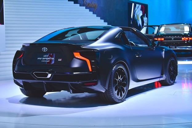 TOYOTAブース。。これがハイブリッドスポーツ GR HVSPORTS concept 20171030